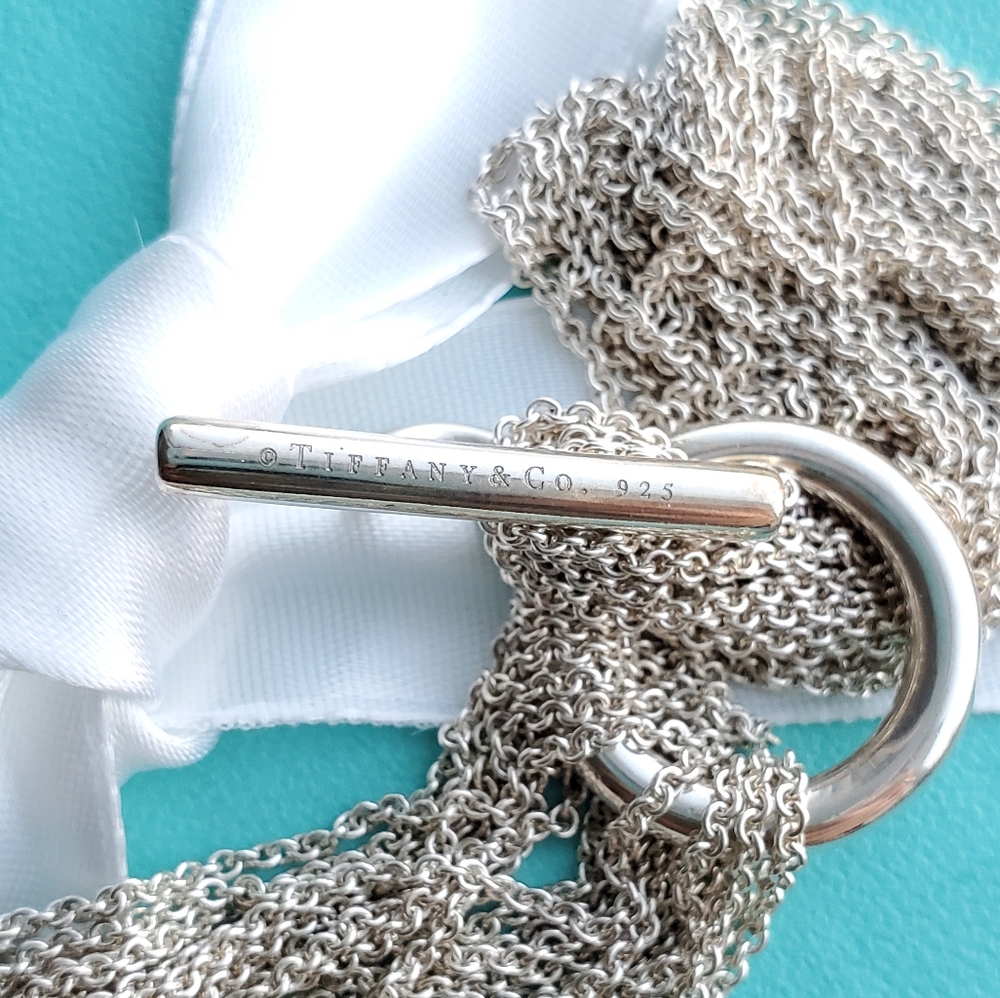Retired multi strand toggle choker necklace - Picture 7 of 10